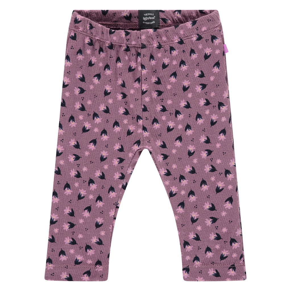 Babyface Legging b b fille Plum avec fleurs La Cabane des