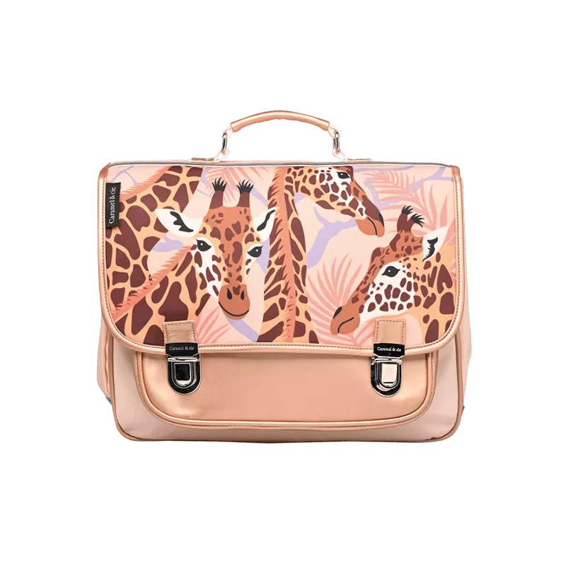 Caramel Cie Cartable Moyen Jolies Girafes