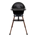 Quax - Chaise Bébé Evolutive Ultimo 3 Luxe - Noir-Châtaignier