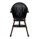 Quax - Chaise Bébé Evolutive Ultimo 3 Luxe - Noir-Châtaignier