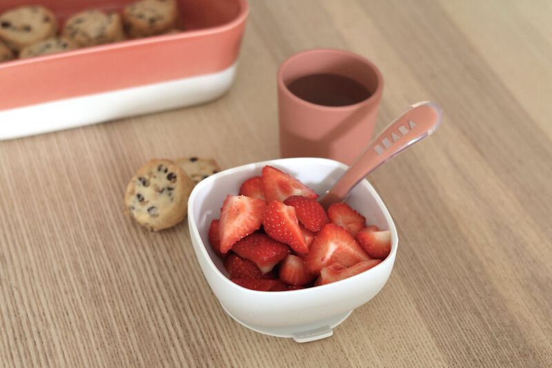 Béaba - Coffret repas en silicone - Terracotta