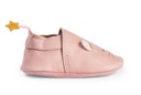 Moulin Roty - La petite école de danse - Chaussons cuir souris rose - 6/12 m