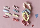 Rockahula - Lot de 4 pinces à cheveux - Vintage Rainbow Fabric Clip