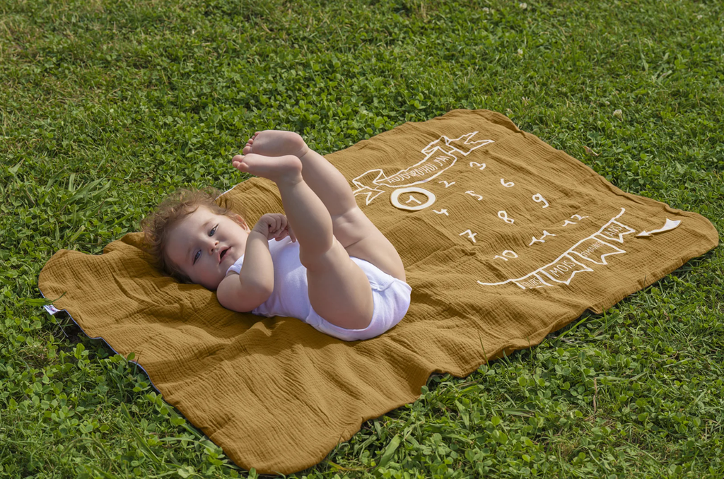 Snap the moment - Couverture étape bébé - Havane/Biscuit