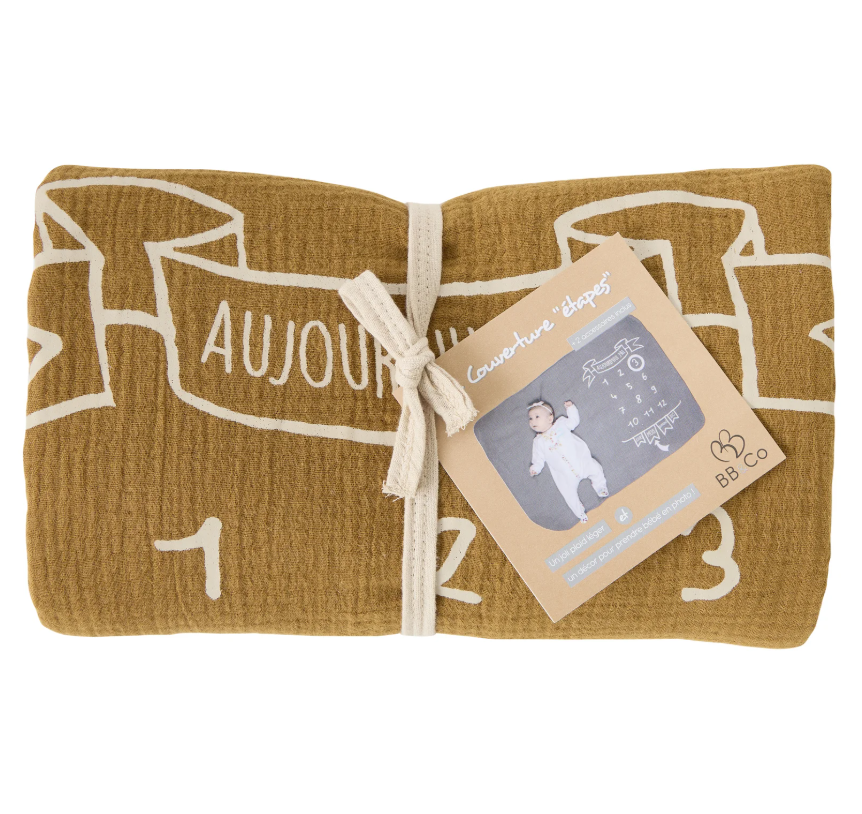 Snap the moment - Couverture étape bébé - Havane/Biscuit
