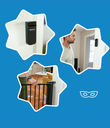 Badabulle - Barrière de sécurité automatique Safe &amp; Pass