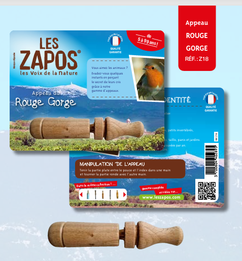Les Zapos - Appeau Rouge Gorge Familier