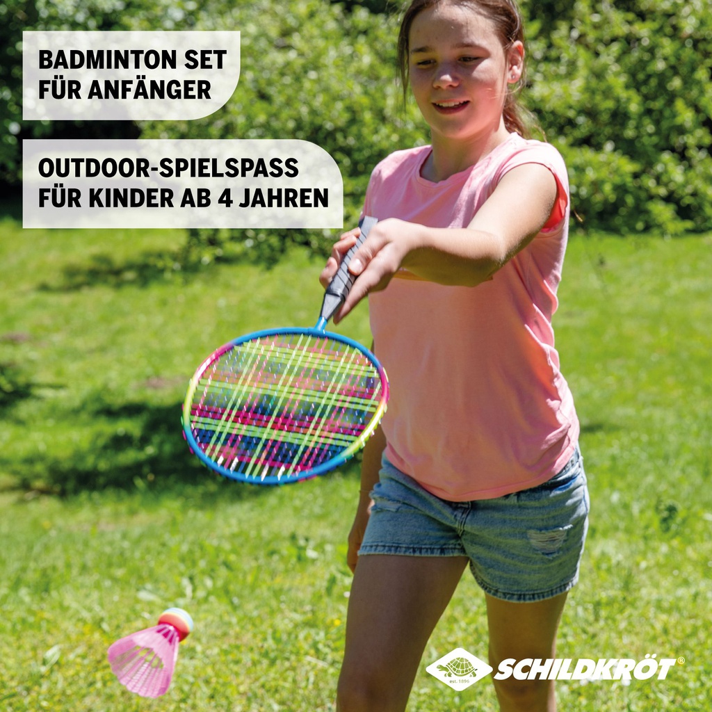 Schildkröt - Set de 2 raquettes badminton avec volants