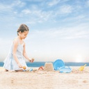 Schildkröt - Ensemble de jouets de sable pliable 7 en 1 - rose