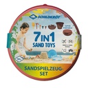 Schildkröt - Ensemble de jouets de sable pliable 7 en 1 - rose