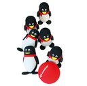 Schildkröt - Jeu de bowling en peluches pingouins