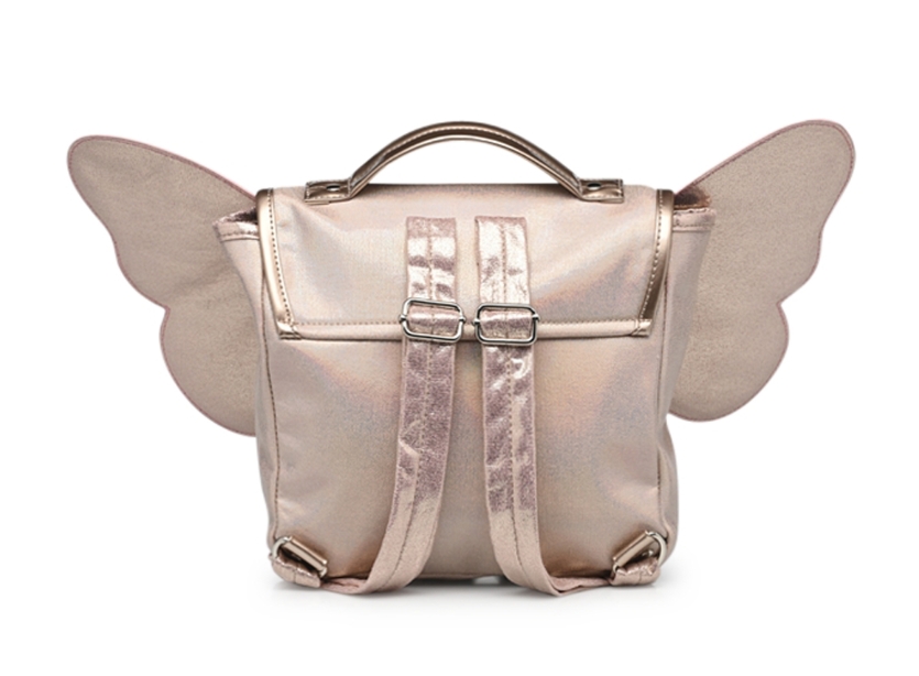 Caramel &amp; Cie - Sac Papillon Irisé Rose