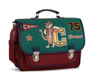 Caramel &amp; Cie - Cartable moyen - Mascotte Vert