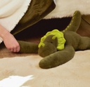 Podcoll - Peluche dinosaure vert lesté - 40 cm