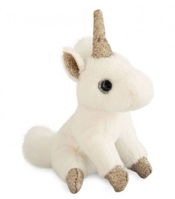Histoire d'Ours - Porte-clé licorne or