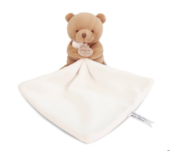 Doudou et Compagnie - Doudou mouchoir- Mon petit ourson - 10 cm