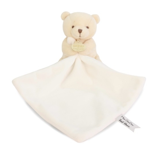 Doudou et Compagnie - Doudou mouchoir- Mon petit ourson - 10 cm