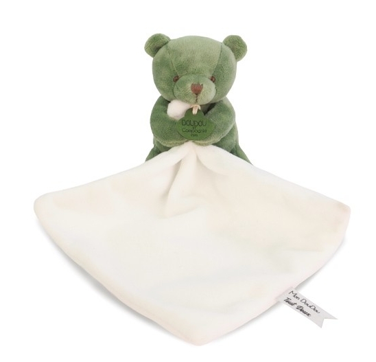 Doudou et Compagnie - Doudou mouchoir- Mon petit ourson - 10 cm