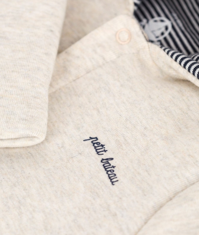 Petit Bateau - Combinaison ouatinée bébé à capuche et pieds, unie