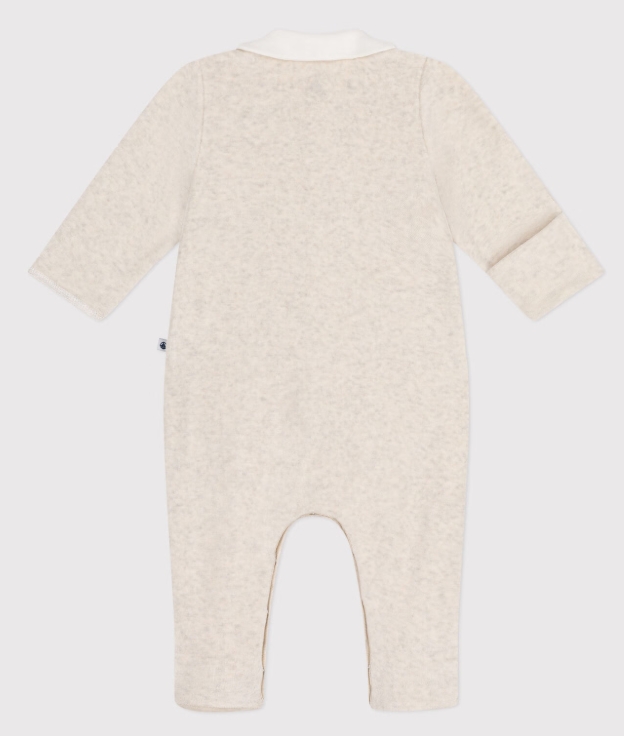 Petit Bateau - Pyjama en velours bébé