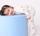 Petit Bateau - Pyjama bébé en molleton gratté avec col pétale imprimé fleuri