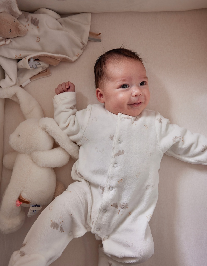 Noukie's - Pyjama, Velours - Bali et Moka (3 mois)