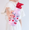 A Little Lovely Company - Gourde en inox - Cerises