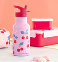 A Little Lovely Company - Gourde en inox - Cerises