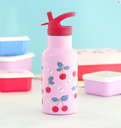 A Little Lovely Company - Gourde en inox - Cerises