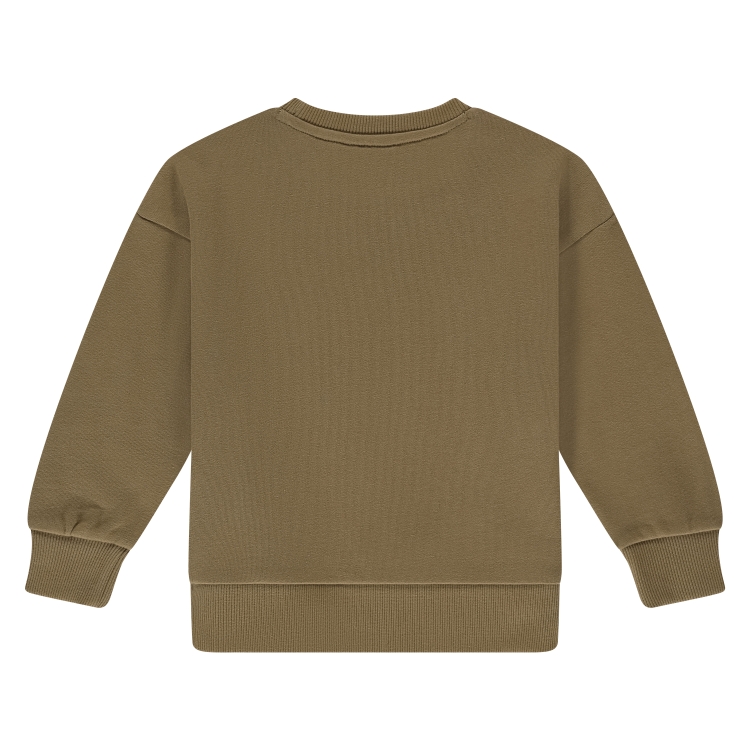 STAINS &amp; STORIES - Sweatshirt brun à motif - Garçon
