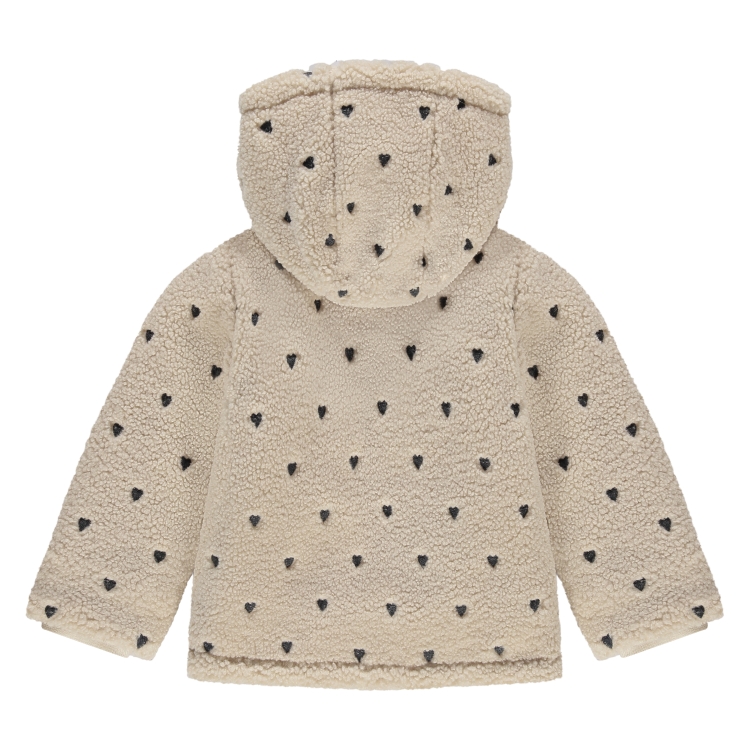 STAINS &amp; STORIES - Veste en mouton beige et coeur