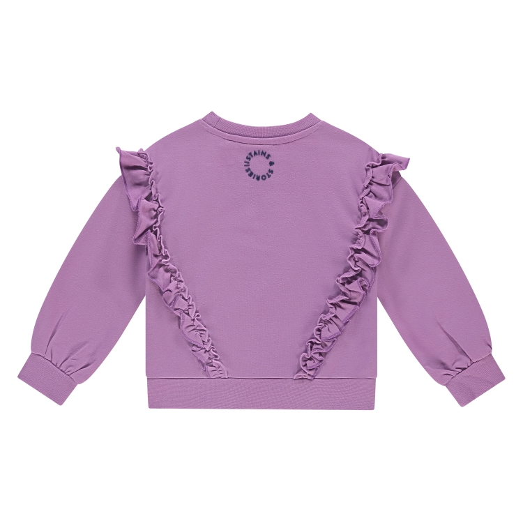 STAINS &amp; STORIES - Sweatshirt beige à motifs - Fille