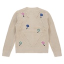 STAINS &amp; STORIES - Sweatshirt beige à motifs - Fille