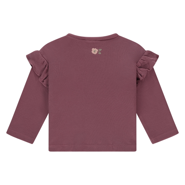 BABYFACE - Pull mauve avec motifs fleurs - Fille