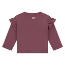 BABYFACE - Pull mauve avec motifs fleurs - Fille