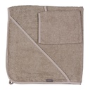 Quax - Cape de bain &amp; gant de toilette - Stone