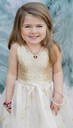 Great Pretenders - Robe brillante dorée - 3/4 ans