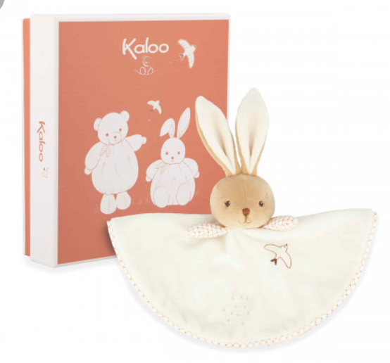 Kaloo - Doudou lapin rond crème