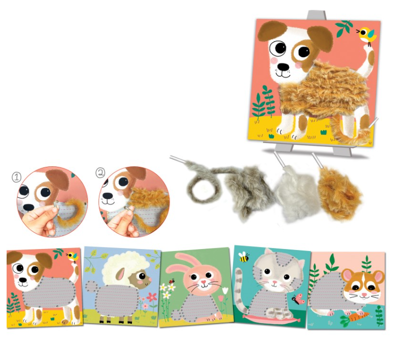 Crealign' - Laine à lacer - Mes Doux Compagnons - 3 ans +