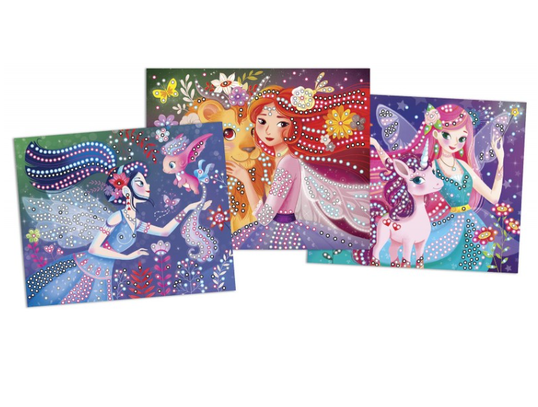 Crealign' - Cartes à créer - Fantasy de diamants - 5 ans +