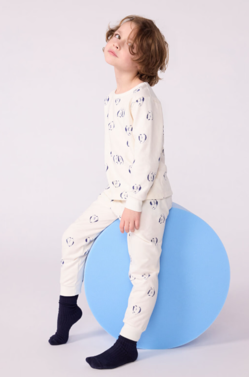 Petit bateau - Pyjama en molleton 2 pièces - Imprimés pingouins