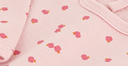Petit bateau - Pull col rond en coton coeur rouge - Beige