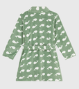 Petit Bateau - Peignoir enfant en polaire imprimé coeurs