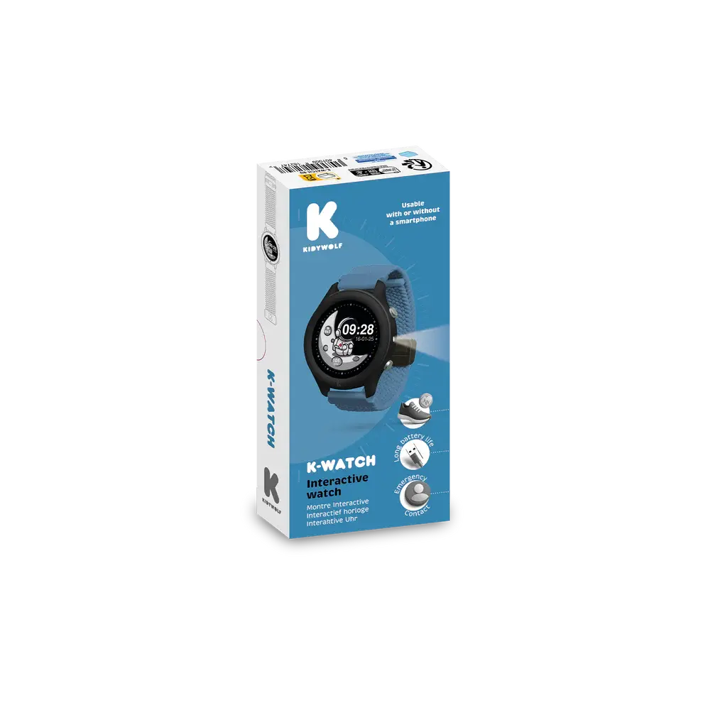 KIDYWOLF - K-WATCH - Montre interactive - Bleu.webp