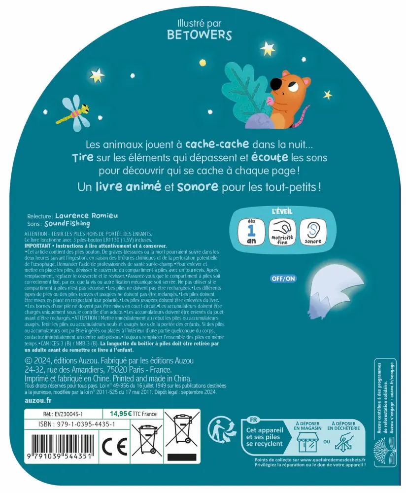 Auzou MON COUCOU SONORE - QUI SE CACHE DANS LA NUIT 4.webp