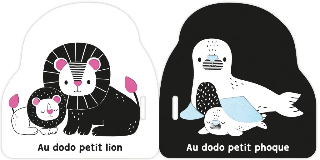 Auzou - Mon premier livre poussette en noir et blanc - Au dodo 2.webp