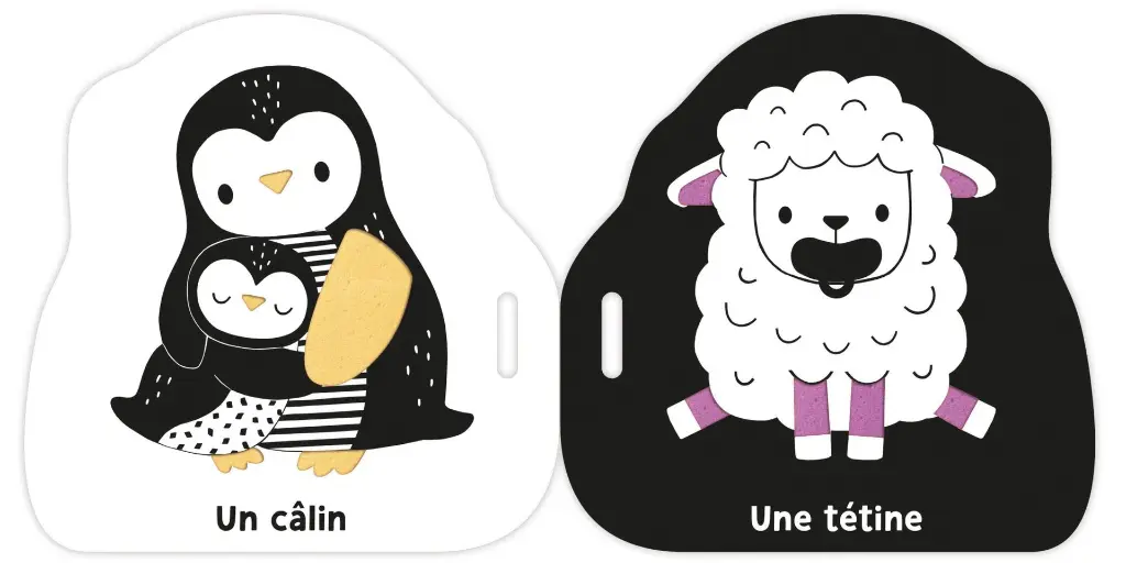 Auzou - Mon premier livre poussette en noir et blanc - Premiers mots 3.webp