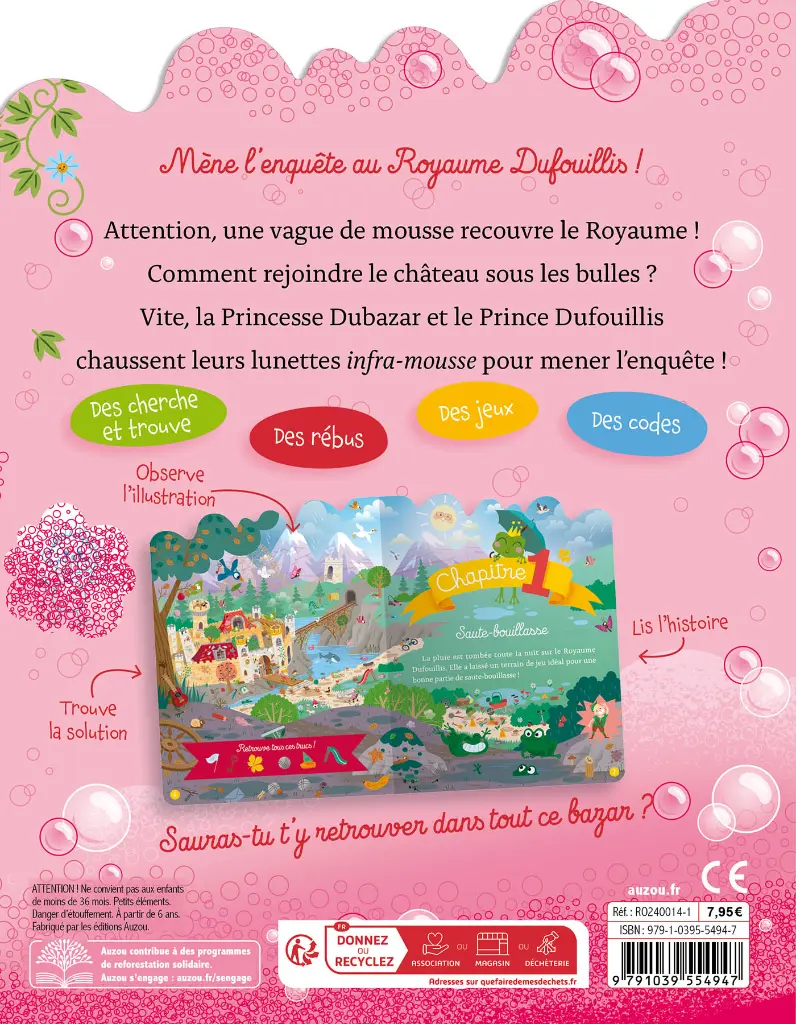 Auzou - Mon roman énigme - Le Royaume Dubaza - Mousse aux abris ! 5.webp