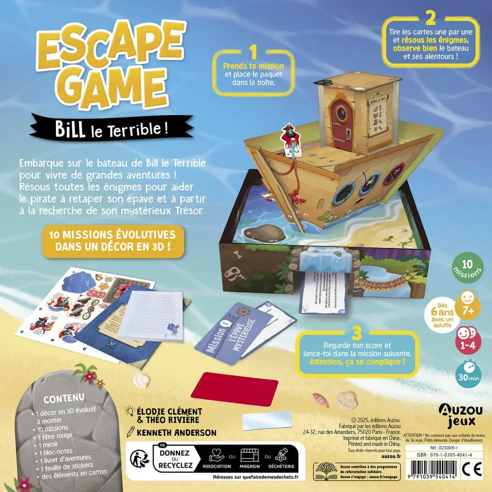 Auzou - Grands Jeux - Escape game Bill le Terrible 4.webp