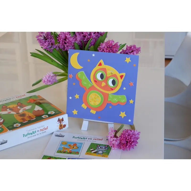 tableaux-faciles-portraits-en-relief-animaux-de-la-foret (2).webp